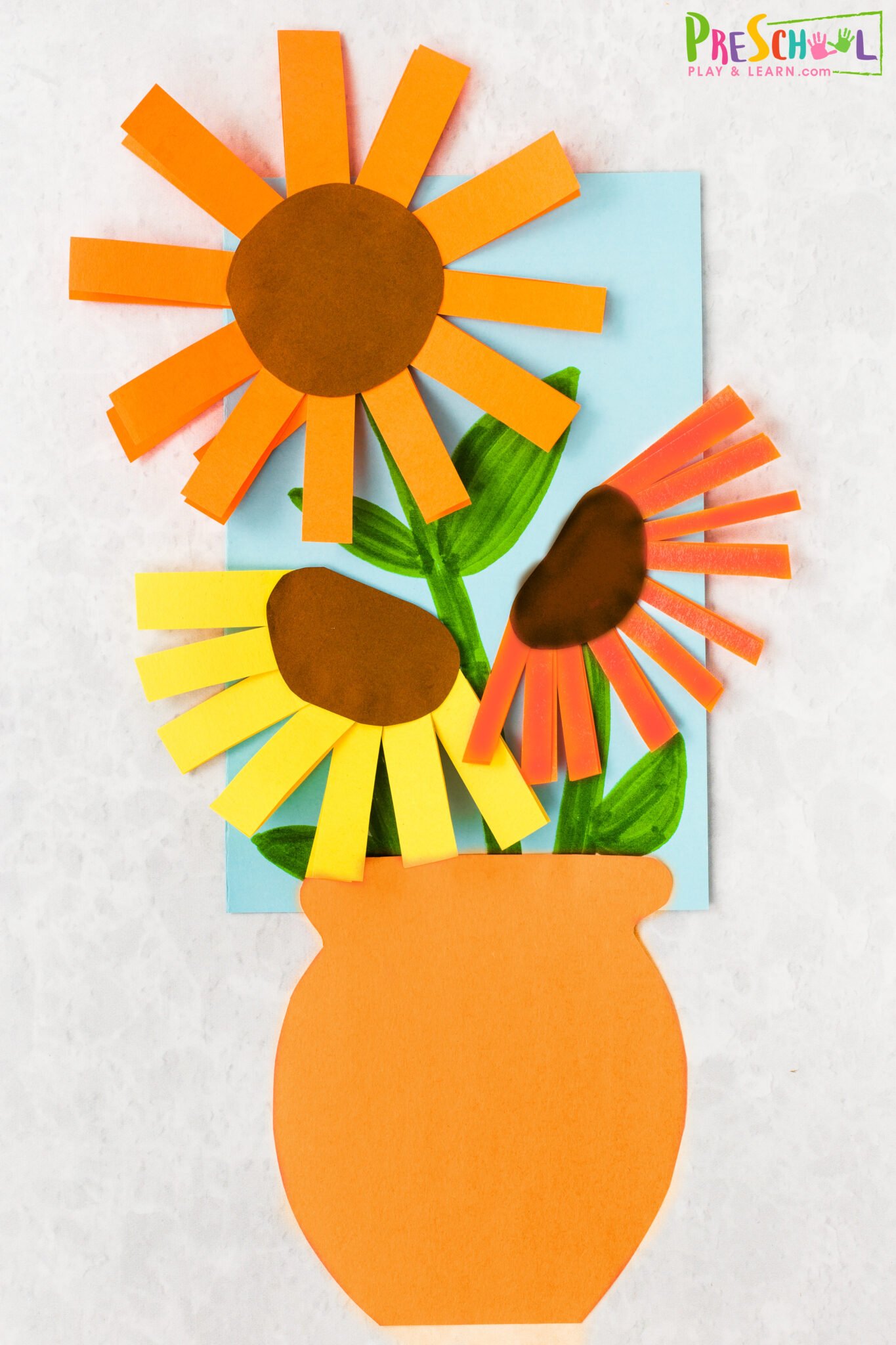 🌻 Van Gogh Sunflowers Craft for Preschoolers