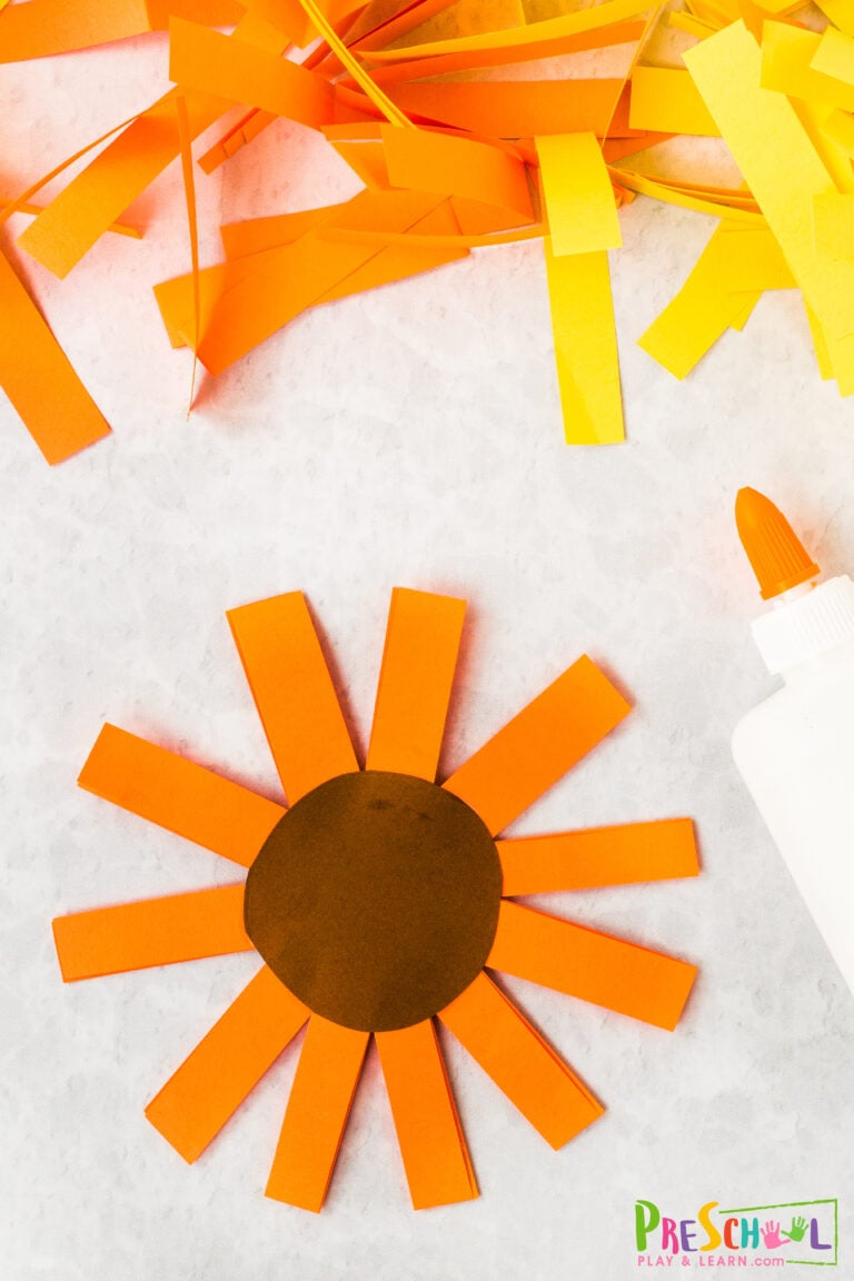 🌻 Van Gogh Sunflowers Craft for Preschoolers