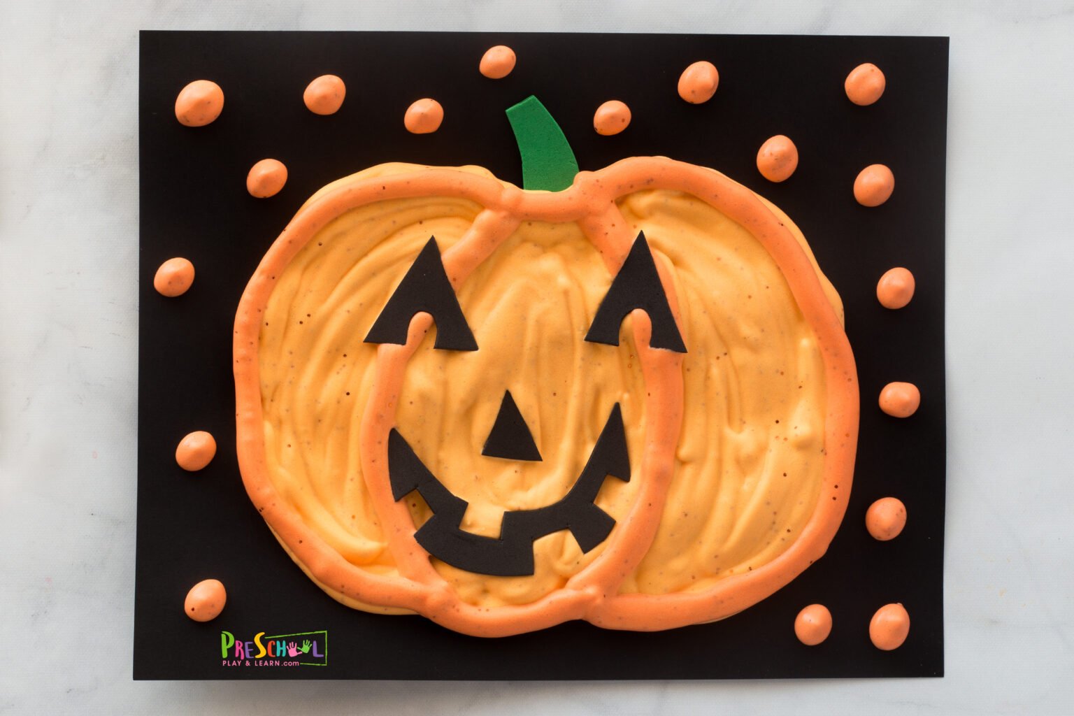 Scented Pumpkin Puffy Paint Craft For Fall   Halloween Craft For Kids 1536x1024 