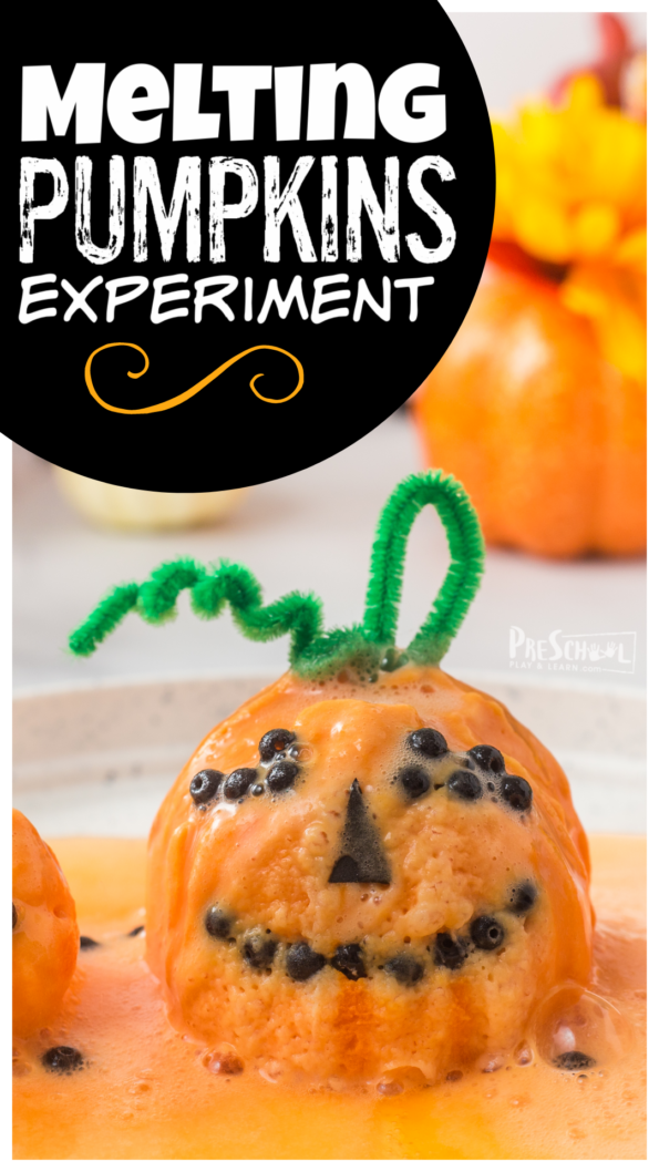 🎃 Melting Pumpkins Science Experiment for October