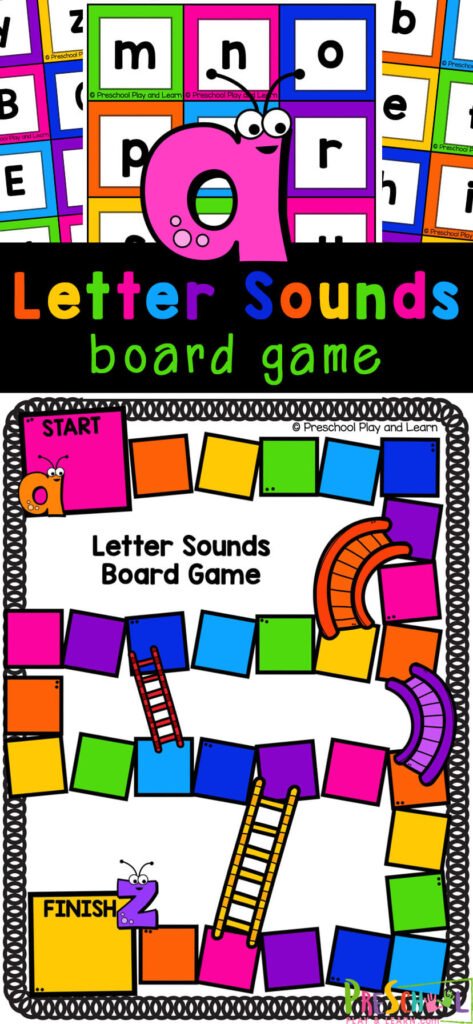 FREE Printable Letter Sounds Board Games