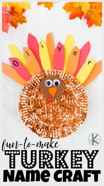 🦃 Paper Plate Fall Turkey Craft for Preschoolers in November