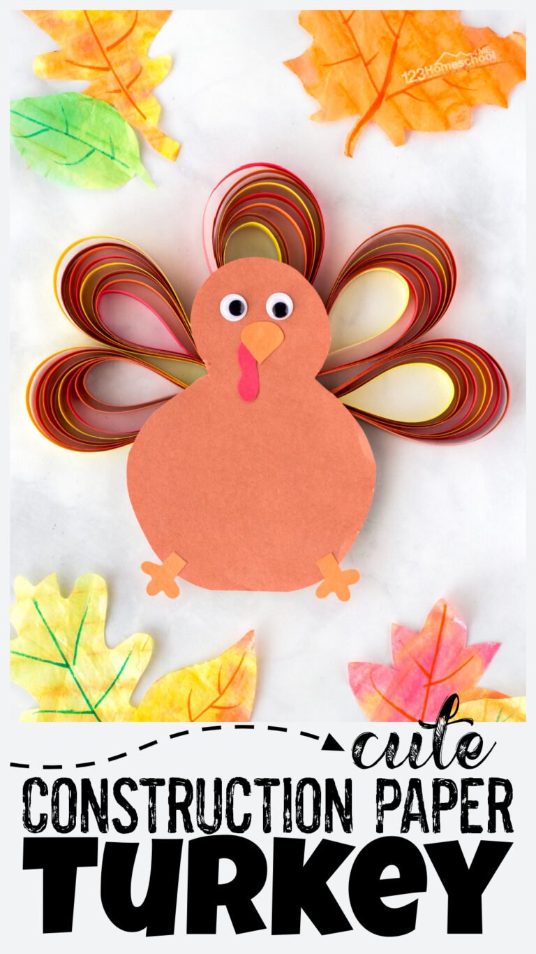 🦃 Simple Construction Paper Turkey Craft for November