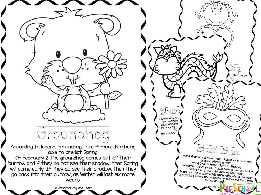 March Monthly Coloring Planner 10 Printable Coloring Pages 