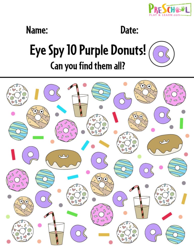 🍩 FREE Donut Printables - Coloring Pages & Worksheets for Preschool