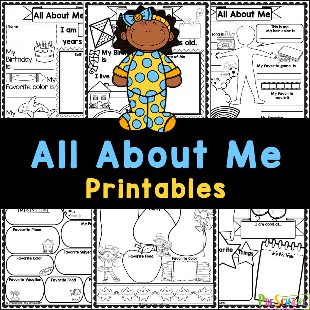 All About Me Worksheet Preschool Printable Activity vrogue co