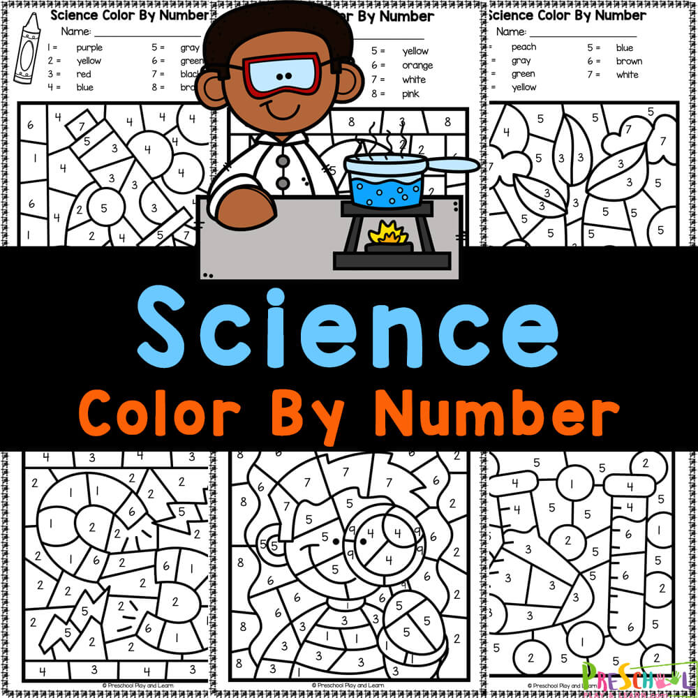Science Coloring Pages Kindergarten