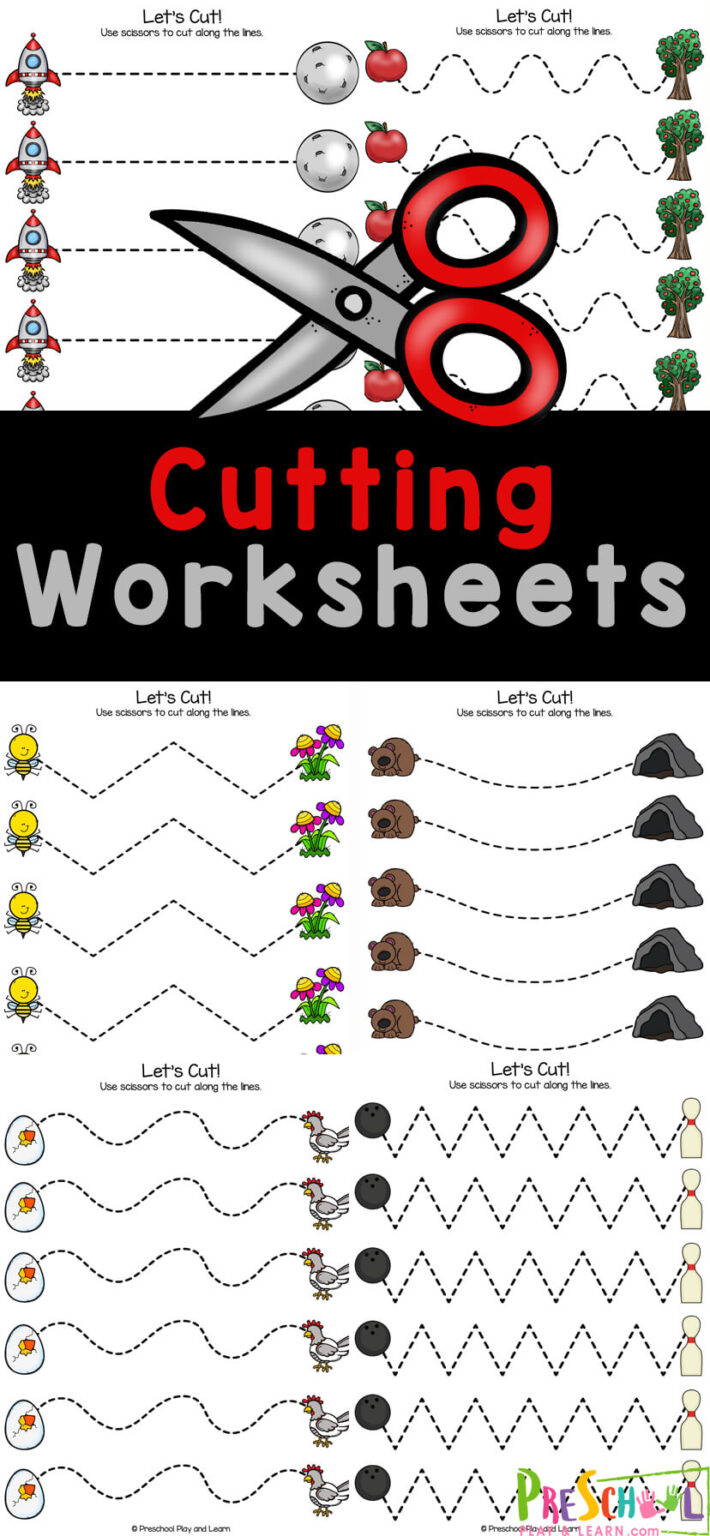 FREE Printable Preschool Cutting Worksheets