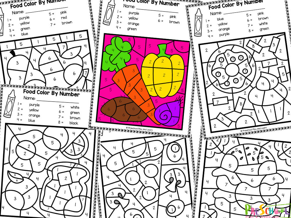 free-printable-food-color-by-number-worksheets