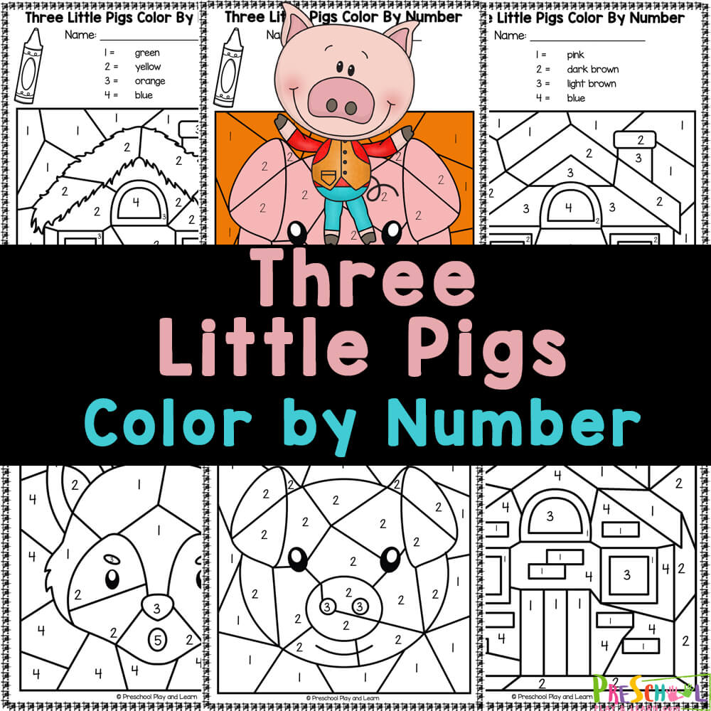 three little pigs story printable