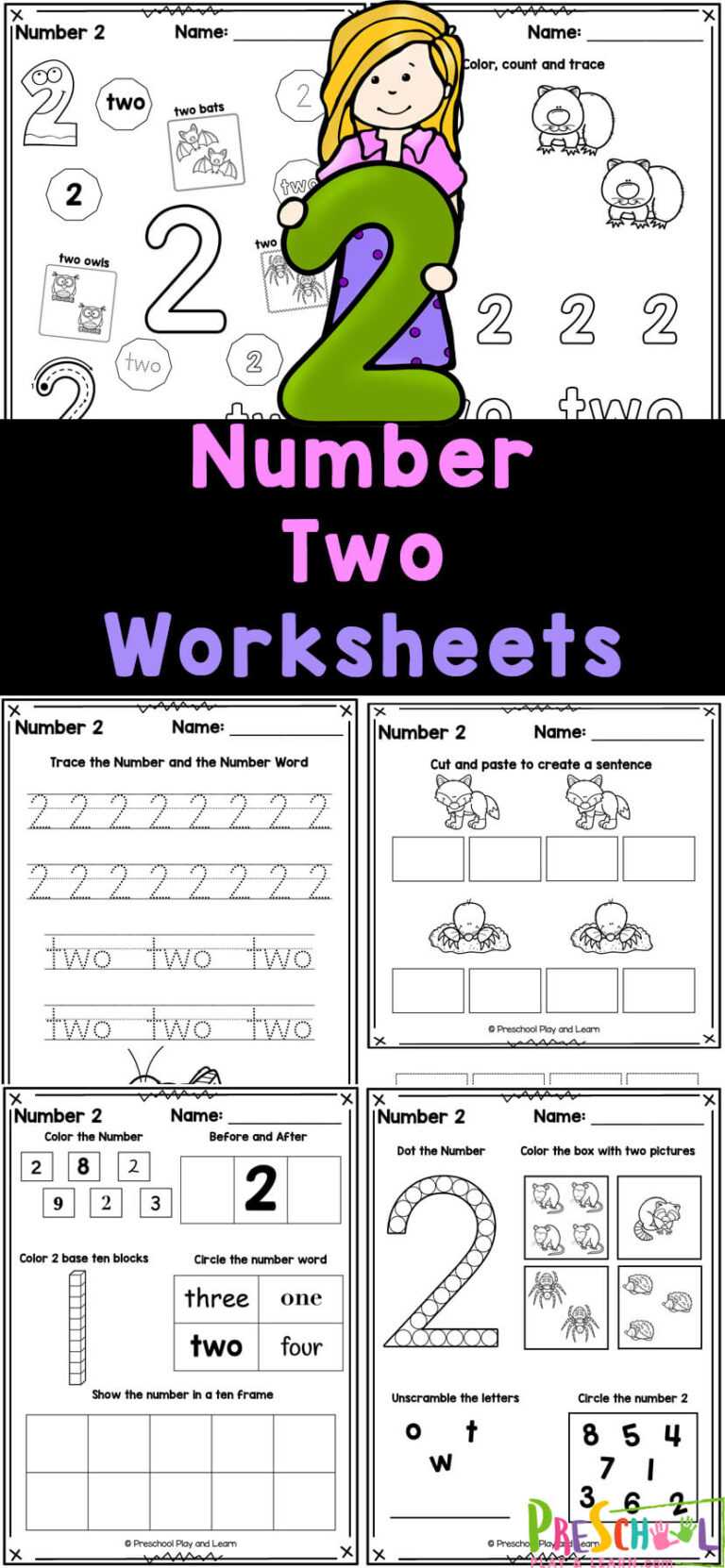 Number 4 Worksheets - FREE Tracing & Counting Printables