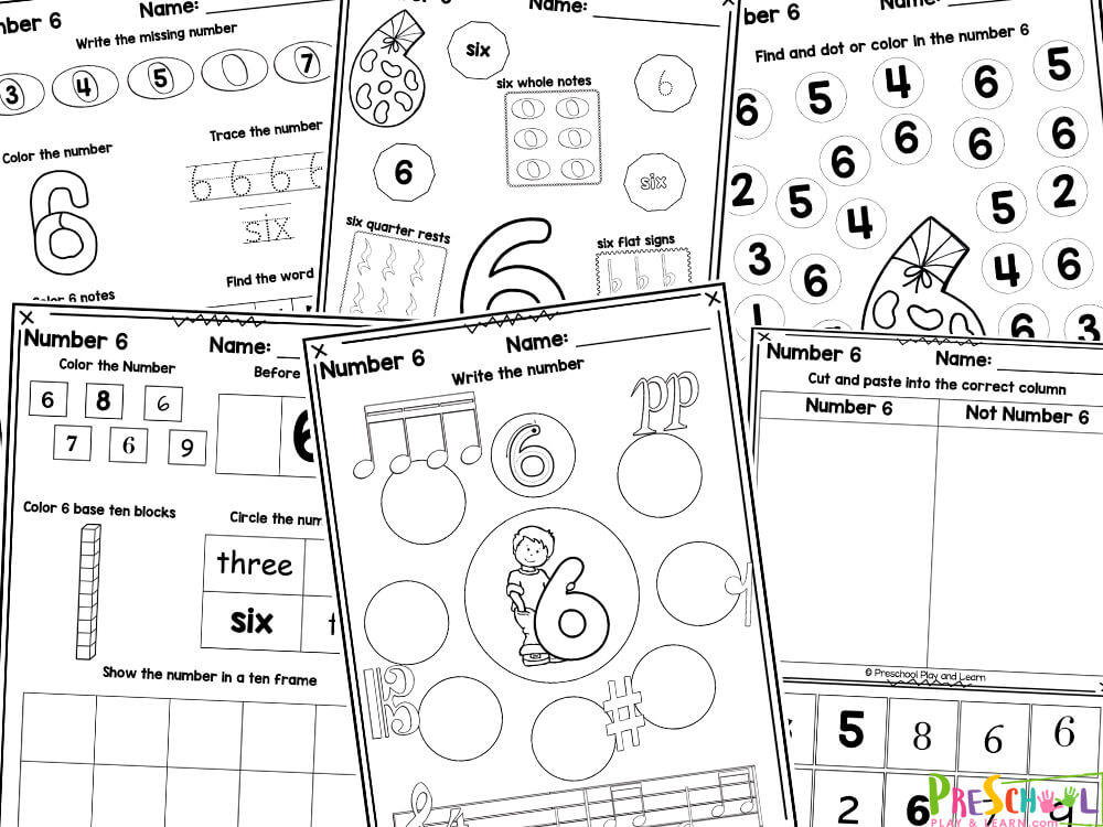 FREE Printable Number Worksheets For Preschool 53 OFF