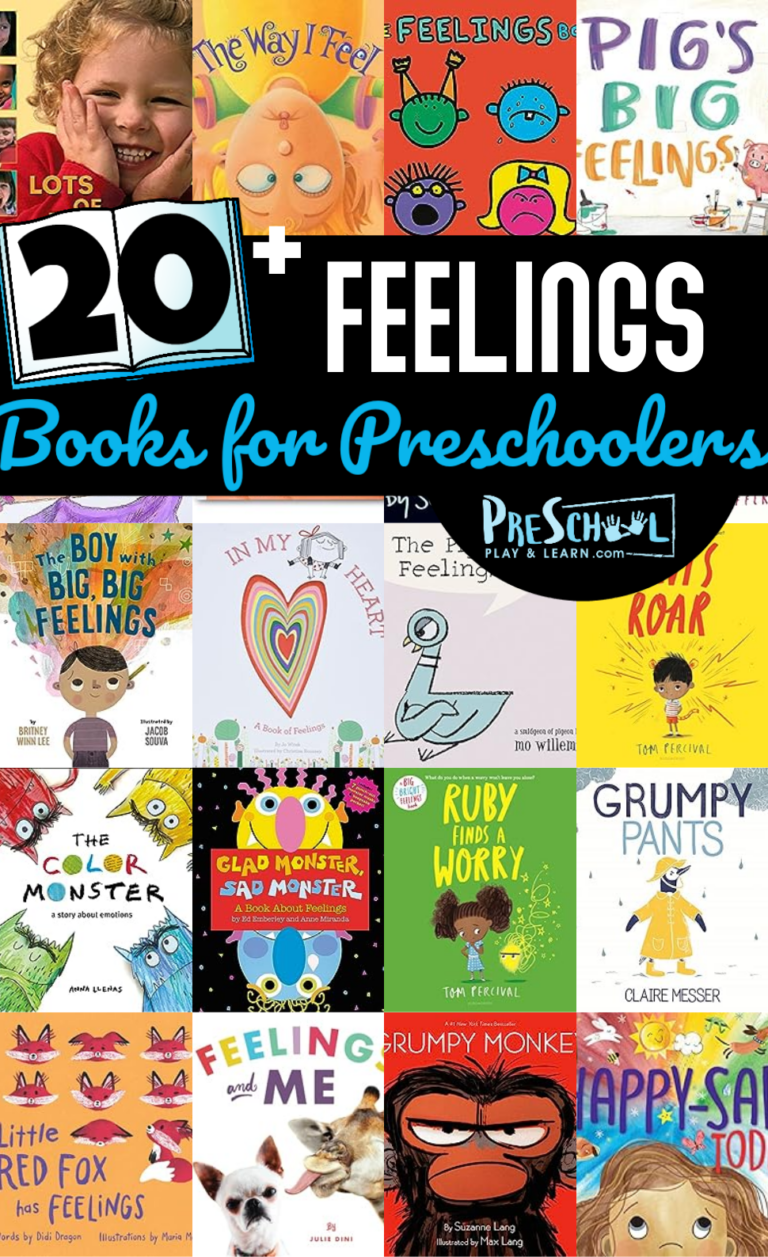 20+ Feelings and Emotions Books for Preschoolers