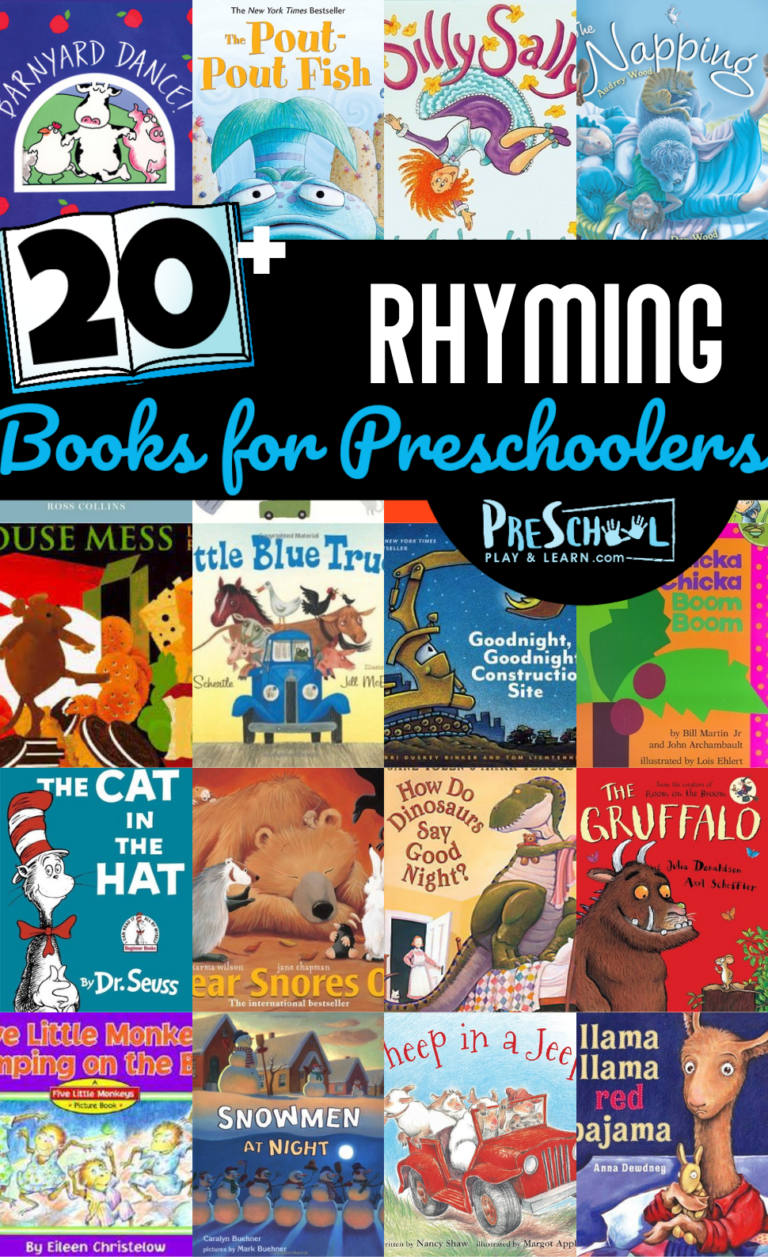 20+ Rhyming Books for Preschoolers