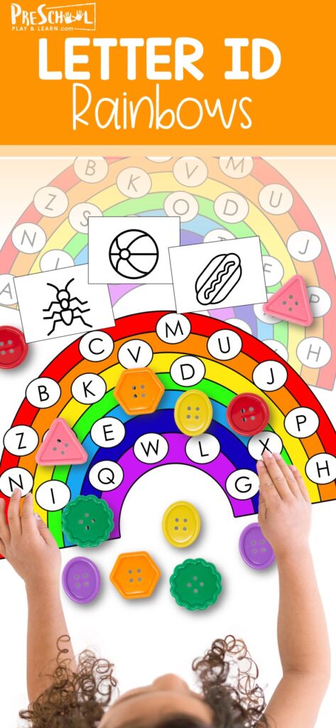 If your preschool, pre-k, and kindergarten students are working on letter recognition, this find letters game is a great way to review the skill. In this find alphabet game students can practice finding letters, matching upper and lowercase letters, and even work on the sound letters make. Simply download and print the rainbow activity for preschoolers and you are ready to play and learn.