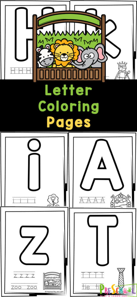 Grab these letter coloring worksheets to help children learn, practice and review the letters of the alphabet. These handy preschool letter coloring pages are quick and easy to use. Simply print the free printable letter coloring pages and you are ready to play and learn with kids of all ages. 