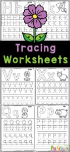 Before children can write letters independently, they need some help tracing those alphabet characters. These line worksheets for preschool are a great way to get preschoolers ready to write letters. Simply print the preschool worksheets tracing lines and you are ready to get practicing with no-prep, free line tracing for preschool.