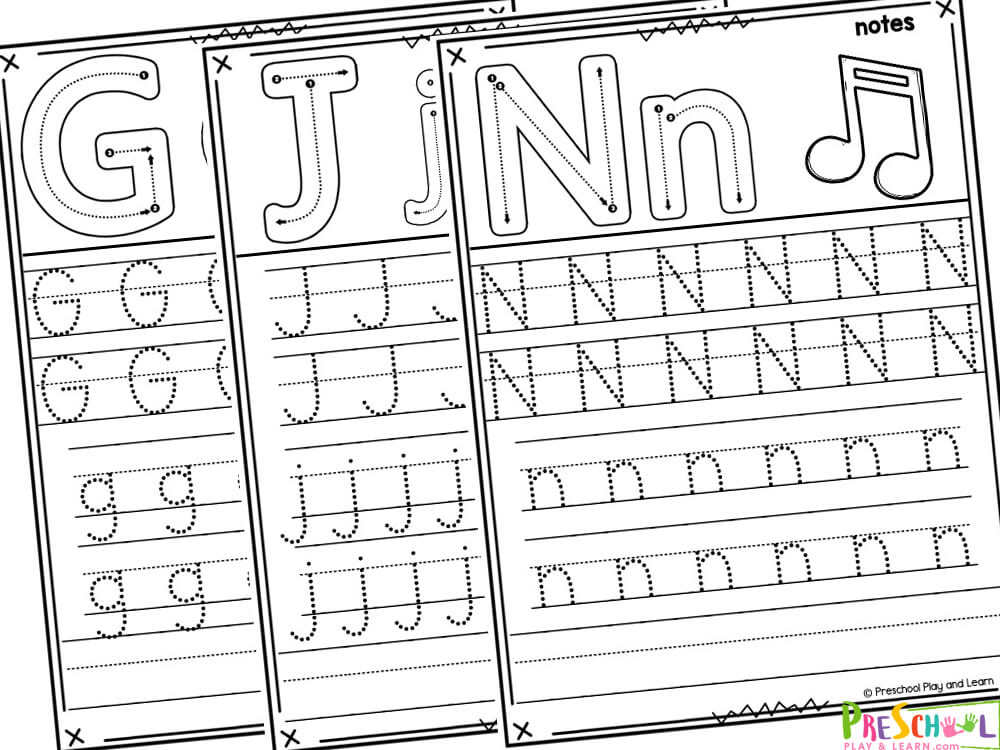 In this pack, you will receive twenty-six pages that contain a variety of activities per page. 

Included are:

One large uppercase and lowercase letter to trace inside the lines
A picture that begins with the letter to color in. The name of the picture is also there for children to read.
Trace the two lines of the uppercase letters
Trace the two lines of the lowercase letters
A blank line to practice writing both the uppercase and lowercase letters