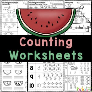 Boost preschoolers' math skills with these adorable free counting worksheets covering numbers 1-10, perfect for no-prep tracing and counting fun!