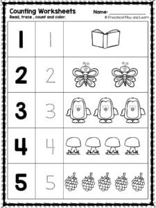 count and trace numbers 1-10