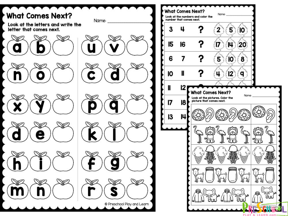 Look at the numbers and write the number that comes next
Look at the numbers and write the number that comes next in the box
Look at the numbers and color the number that comes next