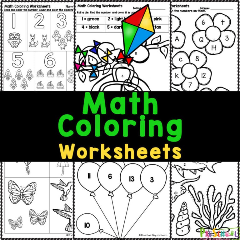 Math Coloring Pages