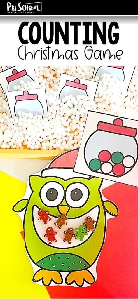 Looking for a fun and festive way to get your little ones counting this holiday season? I’ve got just the activity for you! Counting can sometimes feel repetitive for young learners, but adding a holiday twist with a Christmas Cookie Owl printable can make it much more engaging. With this counting game, kids get to “feed” the owl by counting candies and placing the right amount in the owl’s mouth. And the best part? It’s hands-on and can be customized with mini erasers, candy counters, or whatever you have on hand.