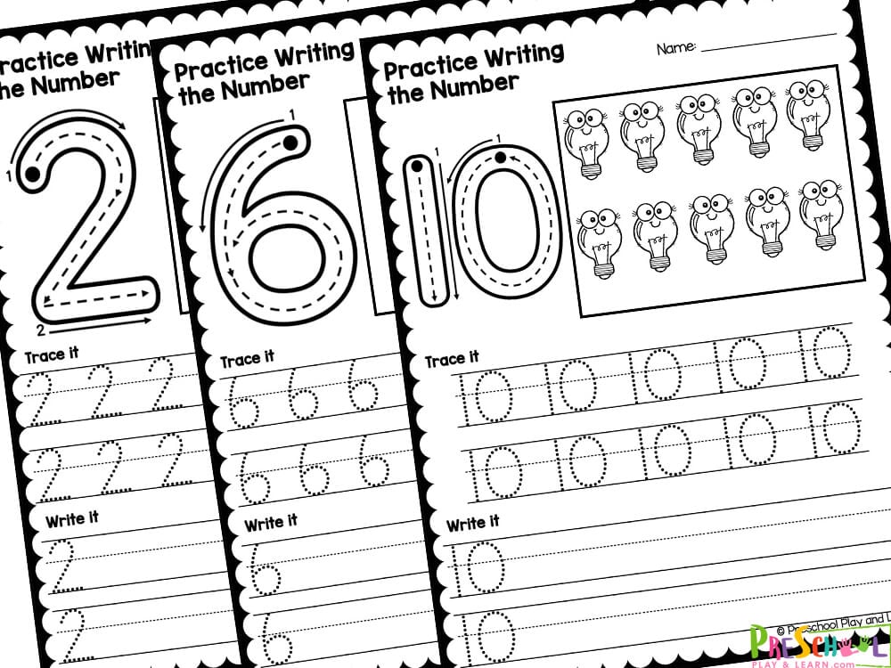 number tracing worksheets pdf