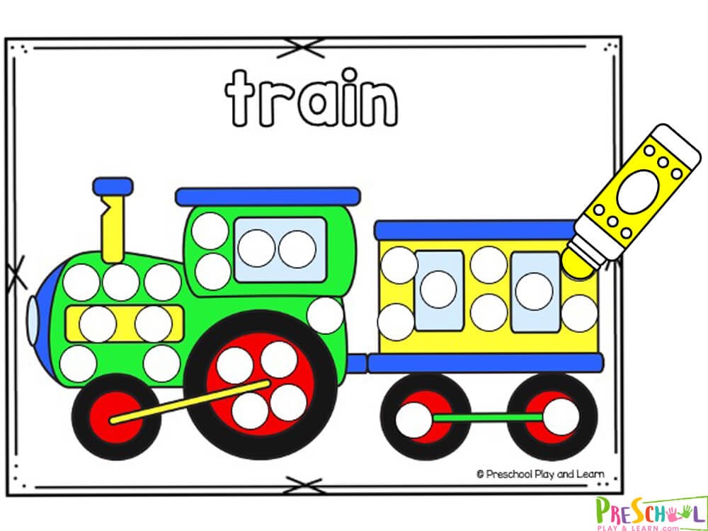 Preschool Transportation Worksheets