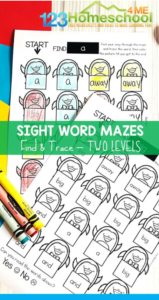 penguin sight word maze